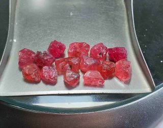 18cts - Vietnam 100 Natural Pink Red Spinel Crystals Specimen