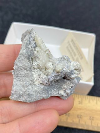 Lovely Weloganite Mineral Specimen In Cardboard Box - Estate Find