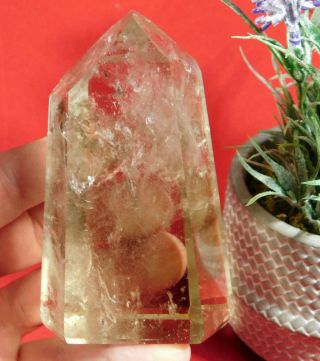 A Big Very Translucent Polished SMOKY Quartz Crystal Point From Brazil 357gr 2