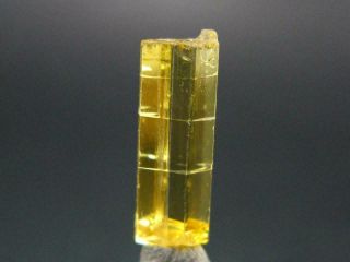 Gem Heliodor Golden Beryl Crystal From Tajikistan - 2.  3 Carats - 0.  6 "