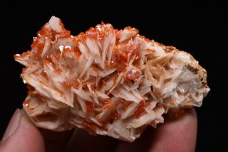 67g Natural Vanadinite Barite Crystal Cluster Rare mineral specimen Morocco 2