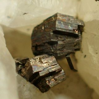 Pyrrhotite On Calcite From Rare Locality Pribram,  Czech Republic