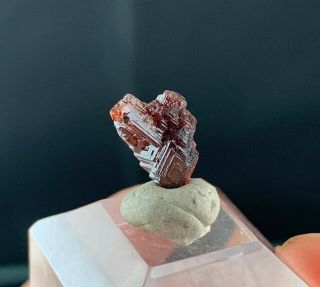 Red Spessartine Garnet Crystals: Navegadora Claim.  Conselheiro Pena,  Mg,  Brazil