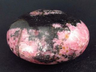 Large Red Rhodonite Rodonite Tumbled Stone From Brazil - 2.  8 " - 236 Grams