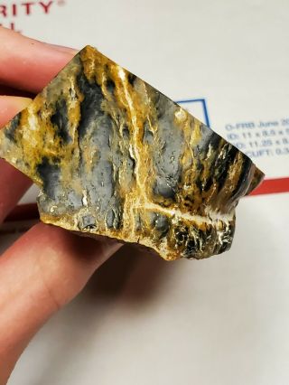 Wyoming Black Jade Rough Slab,  249g 2