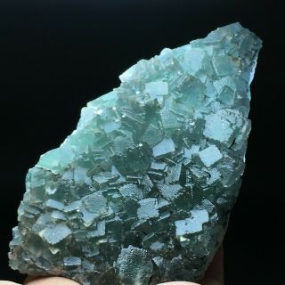 363.  5g Natural Translucent Green Cube Fluorite Crystal Mineral Specimen/china