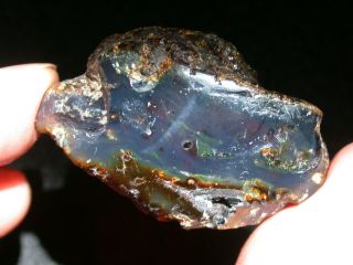 Sky Blue Amber Fossil Gemstone Top Quality 8.  1 G
