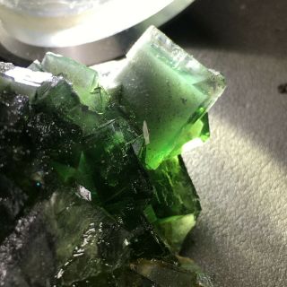 389.  5g Natural Translucent Green Cube Fluorite Crystal Mineral Specimen/China 2