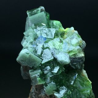 389.  5g Natural Translucent Green Cube Fluorite Crystal Mineral Specimen/China 3