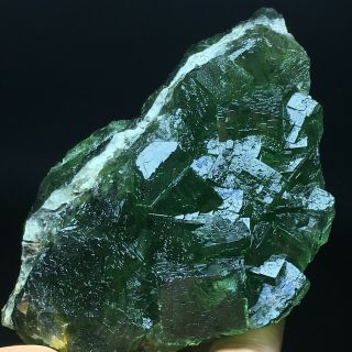 364.  5g Natural Translucent Green Cube Fluorite Crystal Mineral Specimen/china