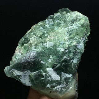 153g Natural Translucent Green Cube Fluorite Crystal Mineral Specimen/China 3
