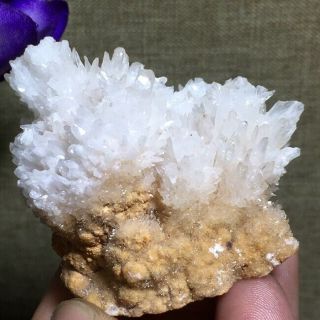 Rare NATURAL Cubic white calcite Quartz Crystal Mineral Specimen Healing k1177 2