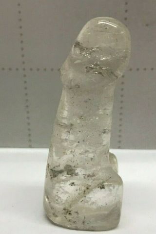 Unique Crystal Rock PENIS figurine Carved Mineral Male organ quartz gag Gift 3