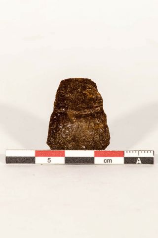 04198 - Rare Unidentified 1.  14 Inch Cretaceous Turtle Plate Bone KemKem Beds 3