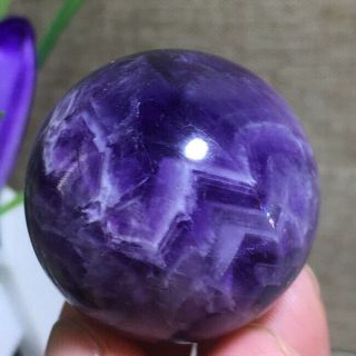 30mm NATURAL Dream Amethyst Crystal sphere ball Orb Gem Stone 37g k1089 3