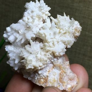 Rare NATURAL Cubic white calcite Quartz Crystal Mineral Specimen Healing k995 3