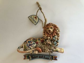 Jim Shore Lion With Lamb Peace And Love Ornament 2006 Christmas Heartwood Creek