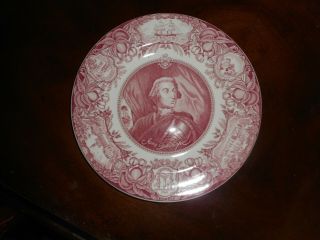 Wedgwood Plate Made For The Transylvania Club: James Edward Oglethorpe Portrait