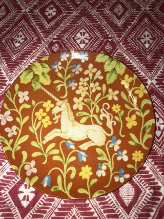 Seymour Mann Flemish Tapestry The Hunt Of The Unicorn Plate