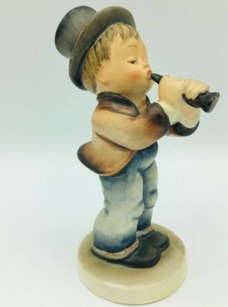 M.  I.  Hummel " Serenade " Boy With Horn - Goebel Collectible Vintage Figurine Tmk 2