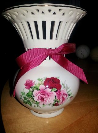 Formalities Baum Bros Vase With Roses Design