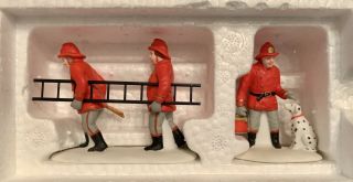 Department 56 The Fire Brigade Set Of 2 Figurines 5546 - 8