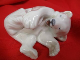 Vintage Royal Copenhagen Baby Polar Bear Cub Denmark 729 Signed?