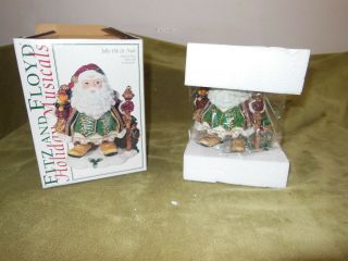 Fitz & Floyd Jolly Ole St.  Nick Music Figure Figurine Christmas