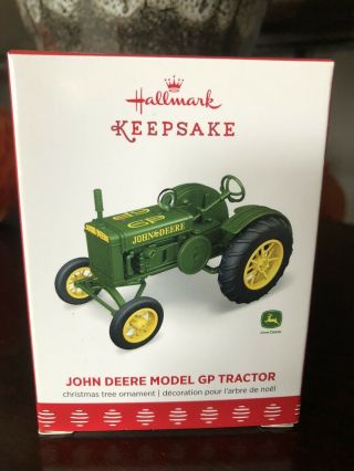 Hallmark 2017 John Deere Model Gp Tractor Ornament