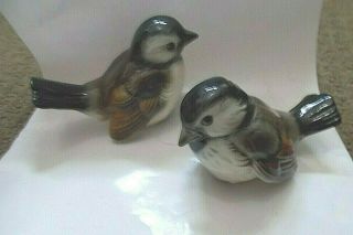 Goebel Vintage Sparrow Bird Figurines Cv73 & Cv74 W.  Germany