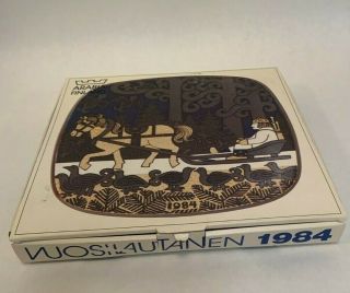 Kalevala Annual Plate,  1984,  Vintage Collectible by Arabia of Finland 3