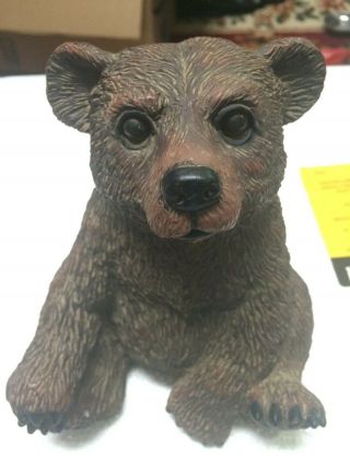 Vintage Artline Brown Bear Statue Ornament