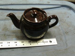 Vintage Sadler Black Brown Betty Style Glossy Tea Pot England