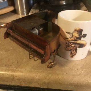 Vintage Wind - Up Music Box Metal Copper Piano Plays “we’ve Only Just Begun”