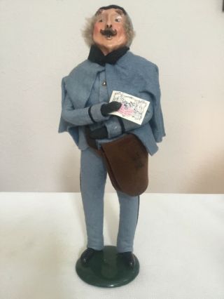 Byers Choice Carolers Mailman Postal Carrier Mail Man 1990