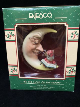 Enesco By The Light Of The Moon Ornament First Mouse On The Moon Series