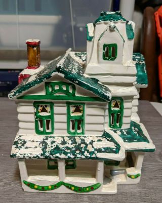 Rare Vintage 1982 Dept 56 Holiday Christmas Snow Village Wooden Clapboard House