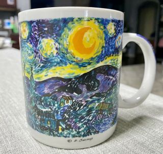 Chaleur Vincent Van Gogh Starry Night Coffee Tea Mug Cup Masters D Burrows