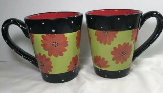 2 Joyce Shelton Tea Party Coffee Mugs By Giftcraft
