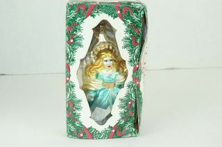 Vintage Merck Old World Christmas Glass Ornament - Grace Angel - Germany