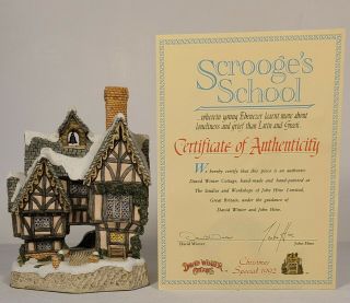Special Christmas 1992 Scrooges School Ebenezer By David Winter - John Hine
