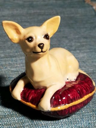 Vintage Retired Beswick England Porcelain China Chihuahua Dog Figurine