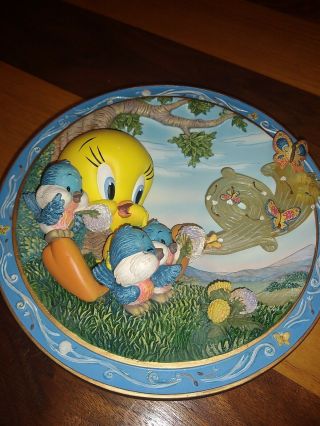 Tweety Bird Looney Tunes Wall Plate Wishing In The Wind 3d By Bradford Exchange