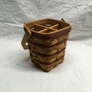 Longaberger 1995 All - American Carry - Along Basket With Protector & Divider