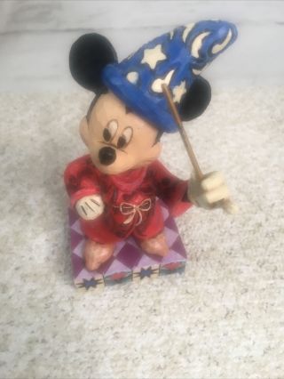Jim Shore Disney Traditions Sorcerer Mickey Mouse " Touch Of Magic " Figurine