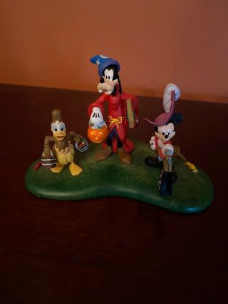Dept 56 Halloween Happy Haunting Disney Mickey Goofy Donald No Box