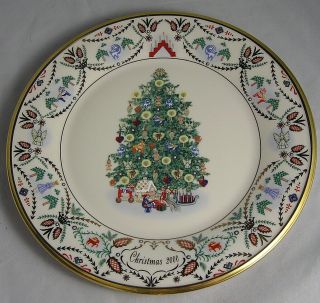 Lenox " Christmas Trees Around The World " Collector Ltd.  Plate 2000 " Sweden " Exc