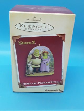 2005 Hallmark Keepsake Ornament Shrek Princess Fiona & Donkey Collectible