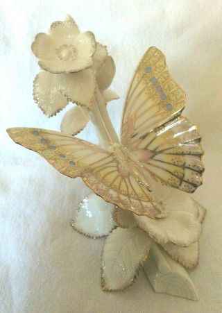 Lenox " Splendor Of Spring” Butterfly And Flower Figurine Box