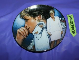 Franklin Heirloom Princess Diana Of Wales Angels Among Us Plate Rb610